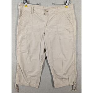 Ann Taylor Loft Cropped Pants Size 10 Tan -0224C178